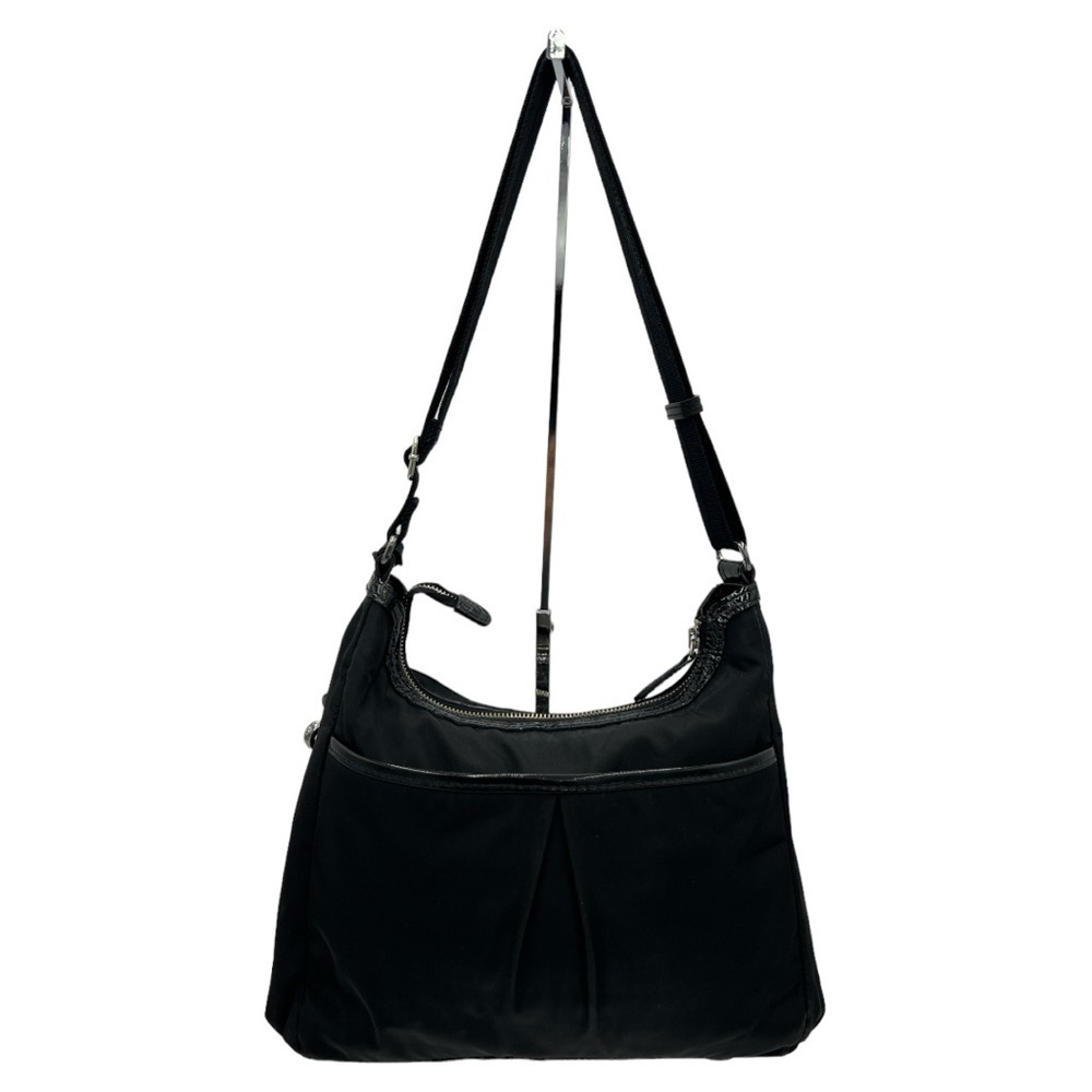 BRIGHTON WOMEN’S BLACK NYLON CROSSBODY PURSE - Picture 2 of 15